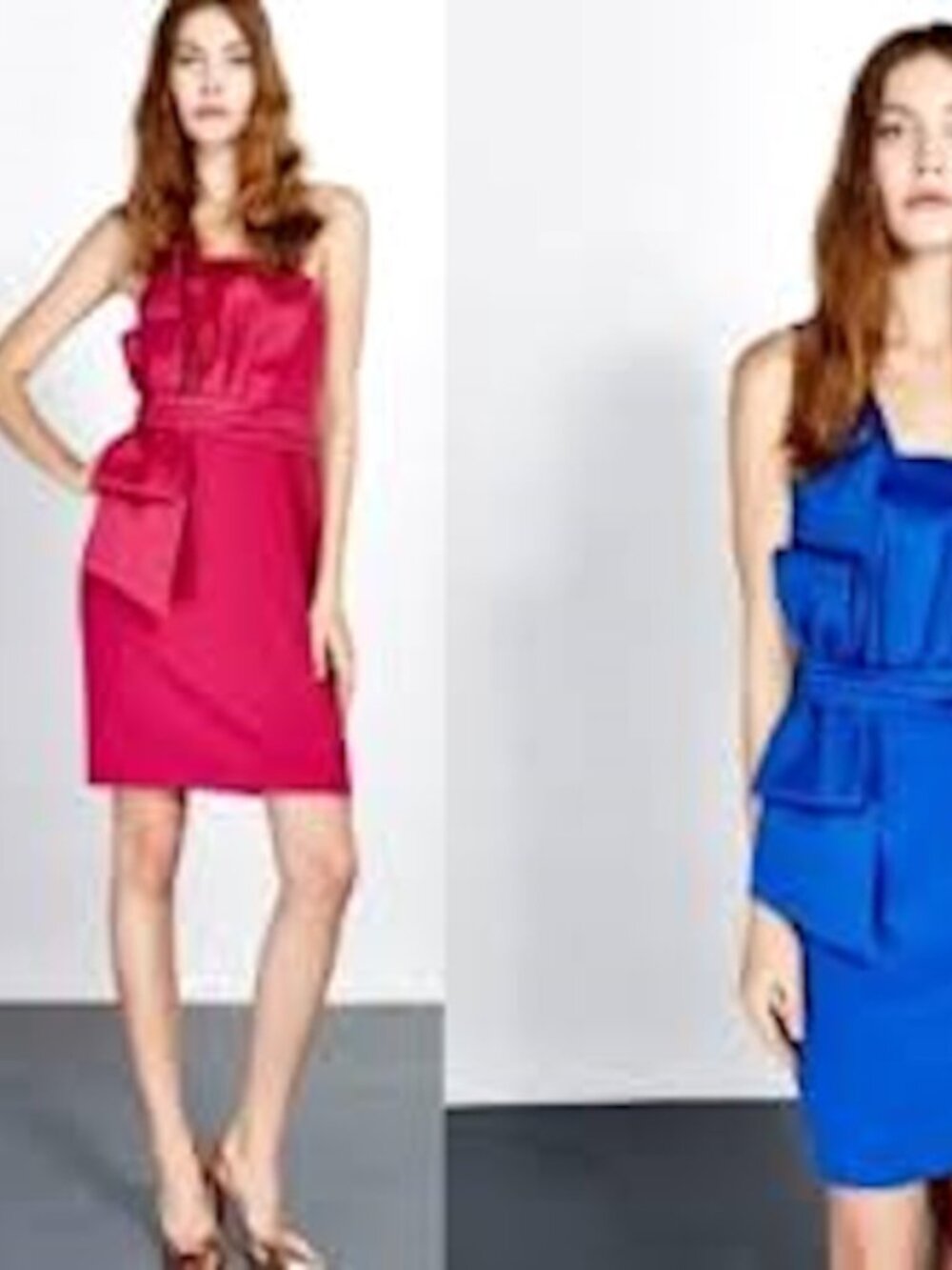 ✨NEW! Luxe Anthropologie LIU JO Pink Fuchsia Magenta Dress Rio Frills Italy S M